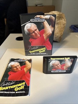 Arnold Palmer Tournament Golf (Sega Genesis, 1989). Tested. CIB. Clean!