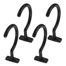 4Pcs Reusable Metal Pool Cue Holder Rack Black for Game Room Storage