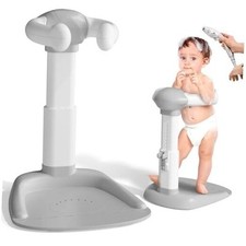 Baby Bath with Shower Stand Support Anti-Pinch Soporte para Ba era de Beb 