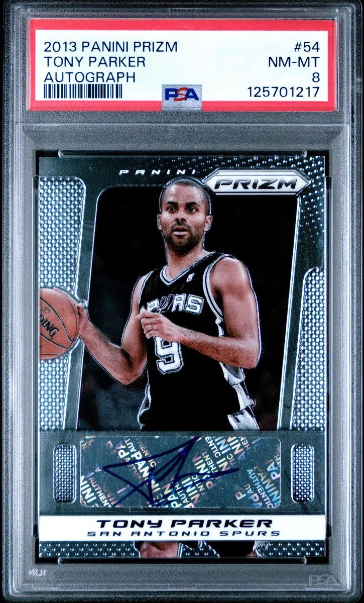 Panini Tony Parker Basketball Autographed Sports Trading Cards