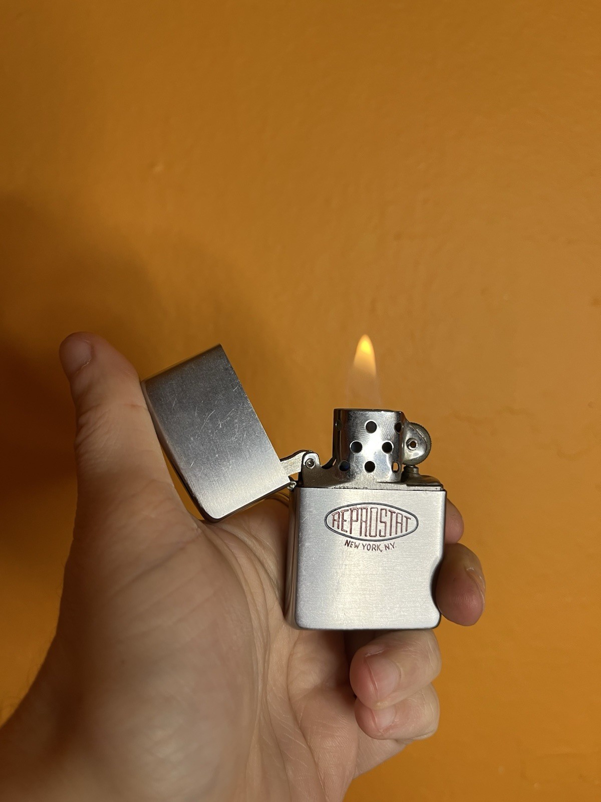 Vintage 1958 Reprostat New York NY Zippo Lighter