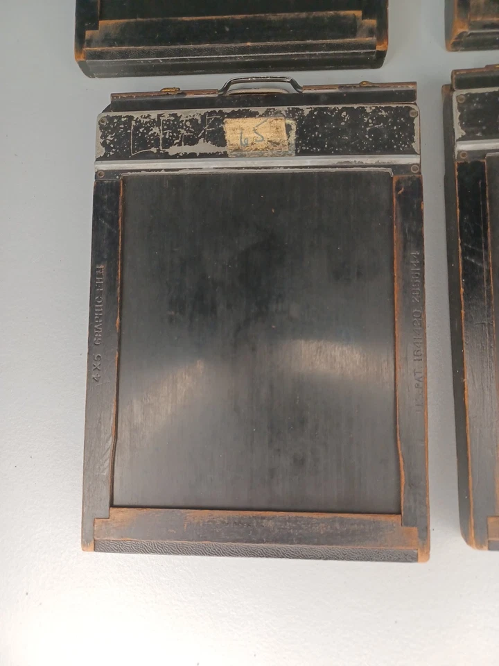 Lot of 4  Folmer Graflex Graphic 4" x 5" Film Holders 1940s 50's  [ 2 ] - Image 4 of 4