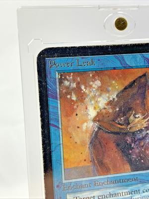 VINTAGE ALPHA – Power Leak – MTG Magic the Gathering 1993 Card in