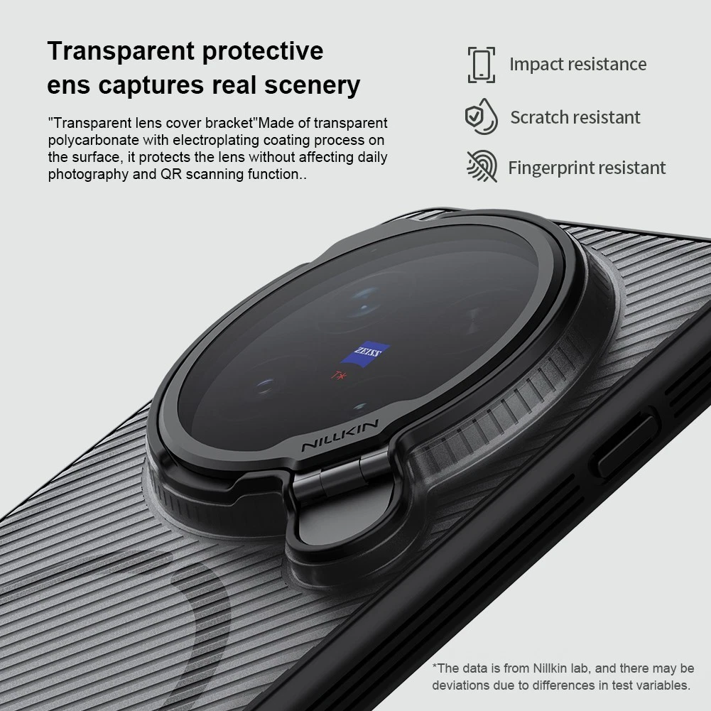 Nillkin 磁力翻盖保护套 透明相机镜头 支架 外壳 适用于 vivo X300 Pro,X300 - 第 13/25 张图片