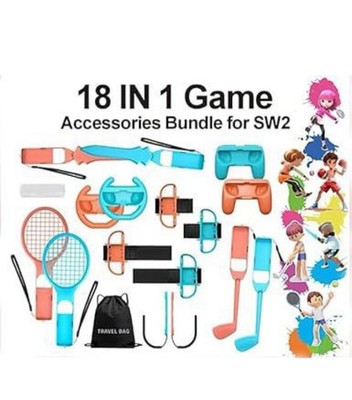 TERIOS 18 in 1 Switch2 Sports Accessories Bundle for Nintendo Switch2 Sports