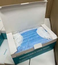 2000pcs Disposable Face Masks 3-Ply Blue 40 Packs of 50 
