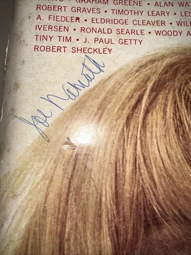 JOE NAMATH AUTOGRAPHED MAGAZINE