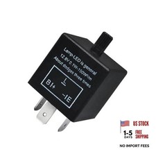 CF13 LED Flasher Relay, 3 Pin Adjustable Turn Signal Relay, Automotive