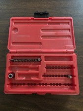 Snap On Magnetic Bit Set Case With 11 Bits And Ratchet Adapter