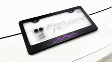 Purple Mountain Black Stainless Steel License Plate Frame Fit Suv 4x4 Off Road