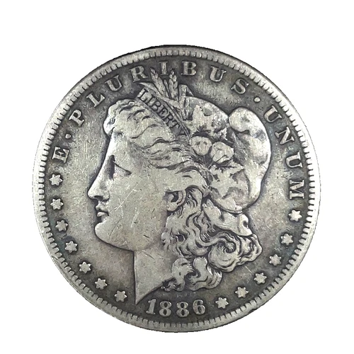 1886-S Morgan Dollar VF-Very Fine 90% Silver $1 U.S Coin # 2548