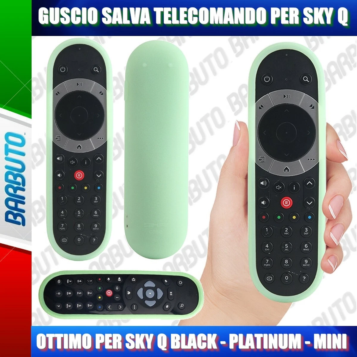 Telecomando Sky Confezione Da 2 Cover Per Q +, Antiurto, Custodia