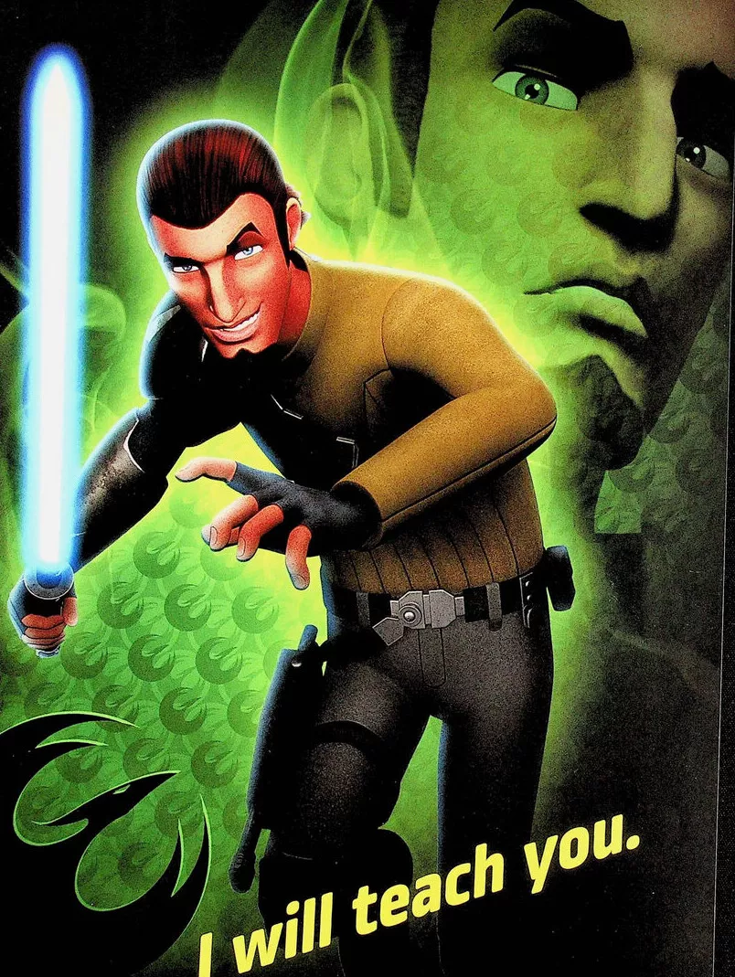 Jedi Master Kanan Jarrus- I Will Teach You - Star Wars Rebels Mini Poster  8X11