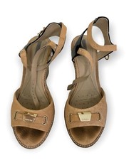 GEOX Beige - Wedge with metal Logo Size 38