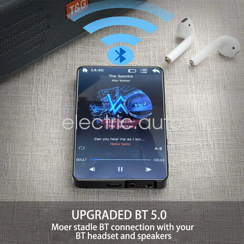 4 inch Full Touch Screen Bluetooth 5.2 Android MP3 Music MP4 Video Player 128GB