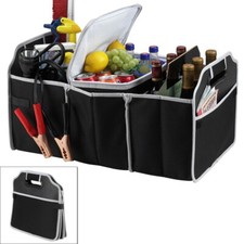 Folding Car Boot Organiser Heavy Duty Collapsible Shopping Storage Tidy 2 in 1