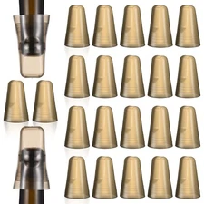 24 Pieces Translucent Liquor Pourer Covers Universal Bottle Pour Dispenser Li...