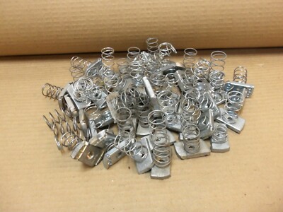 NEW LOT OF 53 ASSORTED BRANDS 1/4'' SPRING NUTS AK