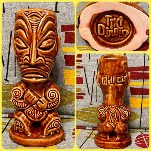Tiki Cat 2nd Anniversary Ngero Mohoao Tiki Mug Tiki Diablo Maori
