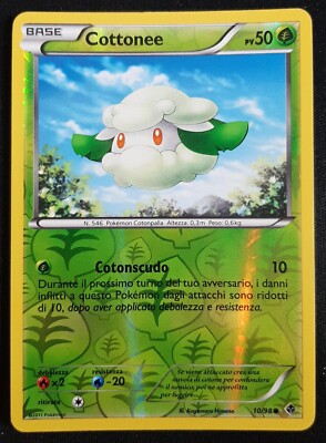 COTTONEE 10/98 Holo Reverse in Deutsch EXC POKEMON SCHWARZ-WEISS NEUE KRÄFTE