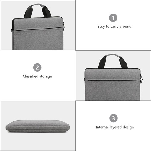 15 .6 Laptoptasche Computer-Aufbewahrungskoffer Notebook-Handtasche - Bild 12 von 12