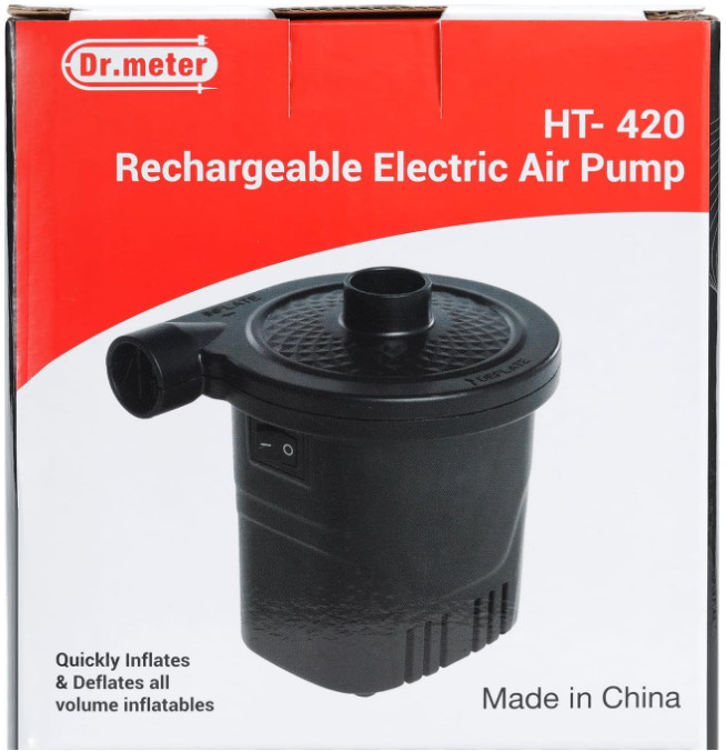 Dr.meter Air Pump – Rechargeable 4000mAh for Pools, Boats, Airbeds