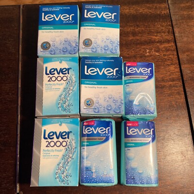 Lever 2000 Perfectly Fresh Original Bar Soap Box  4 Oz Discontinued (8 Bars) New