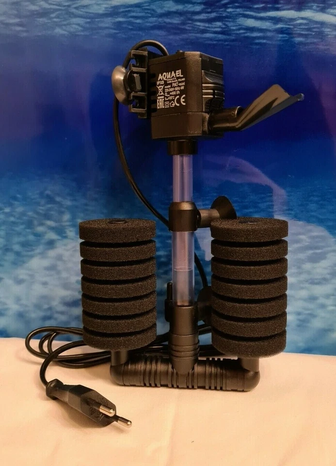 Aquael Pat mini extra doppelten Bio-Schwammfilter bis 120L HMF Filter Luftheber