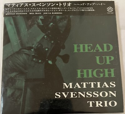 MATTIAS SVENSON TRIO - HEAD UP HIGH- Contemporary Jazz Japan cd Brand New!