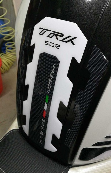labelbike 3D Gel-Resin StoßStangen-Schutz Aufkleber Benelli TRK 502 Weiß-image