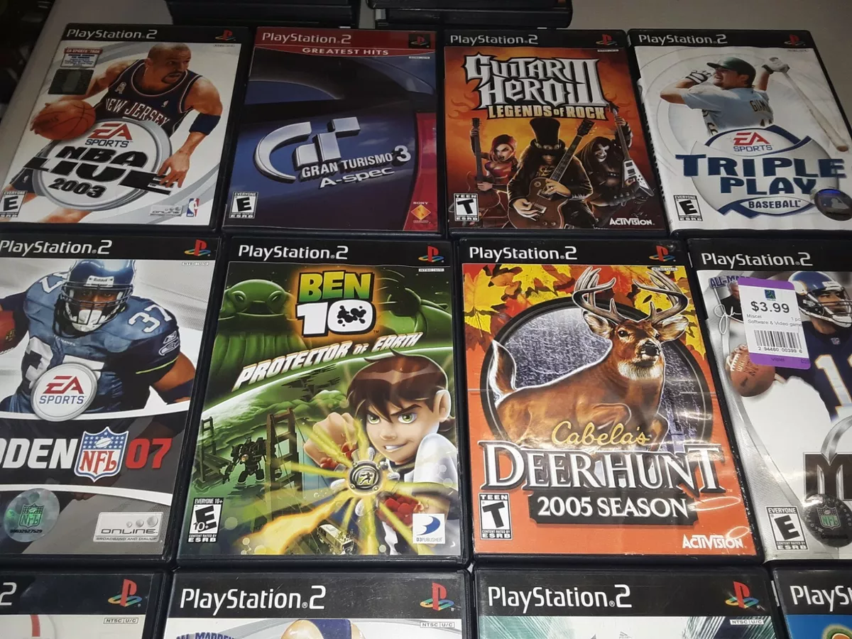 Lot of 12 ORIGINAL sony ps2 ACTION GAMES kids variety complete Video Game 1A