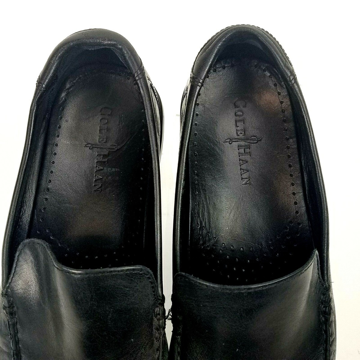 Cole Haan Men\'s Size 11M Black Leather Closed Toe Slip On Loafers Made In USA Men main image 4
