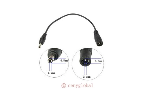 Global Buchse auf Stecker Endstecker DC Netzkabel Kabel Stecker Adapter Konverter - Bild 4 von 8