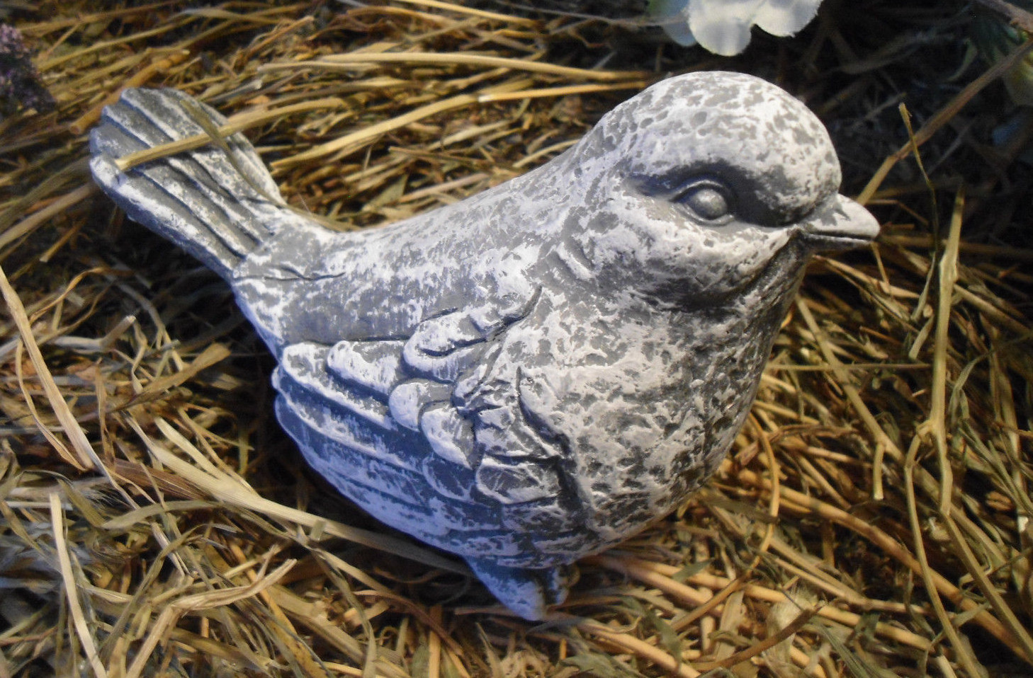 Latex bird mold plaster cement casting garden mould 4.5