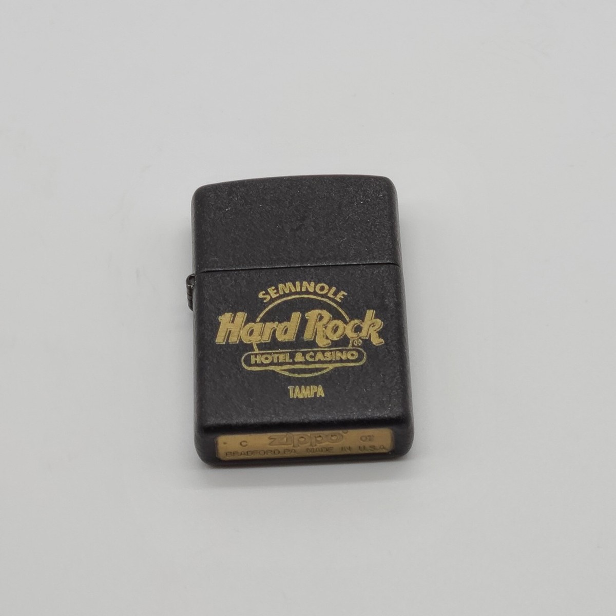 Genuine Zippo Lighter Seminole Hard Rock Hotel Tampa Bay- Black