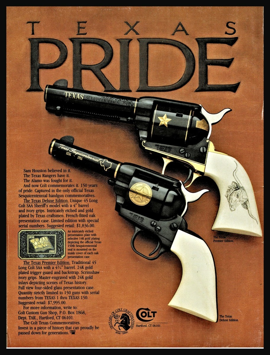 1985 COLT SAA Sheriff's Texas Deluxe & Premier Ltd Edition