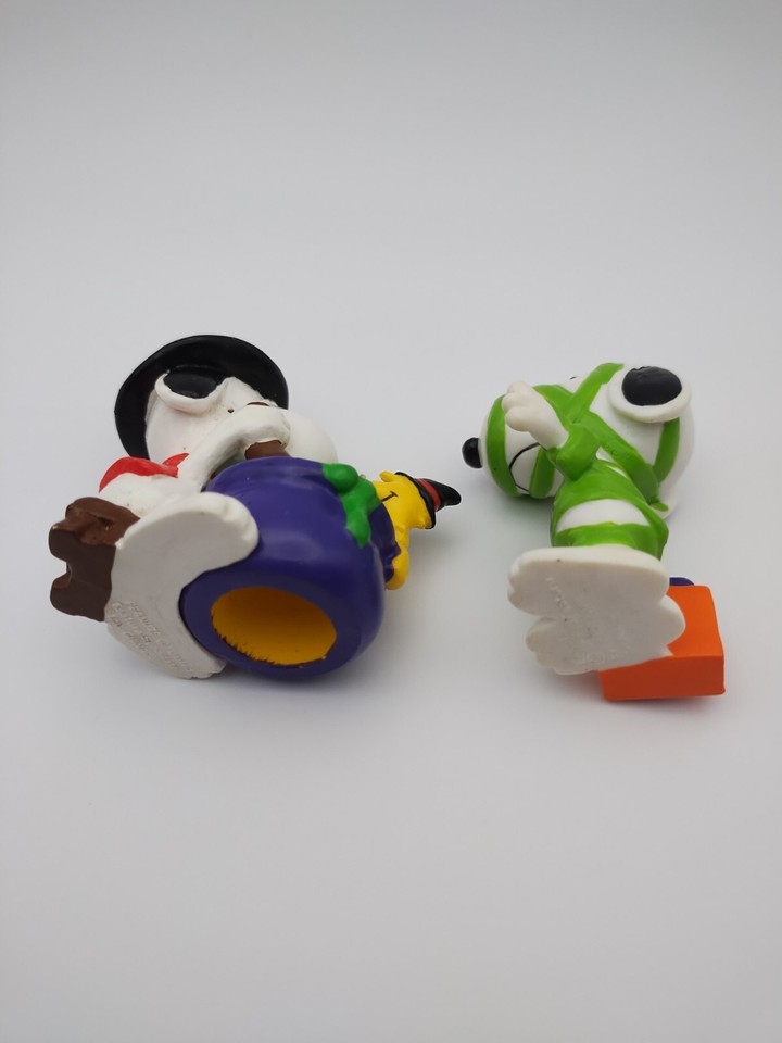 Lot of 4 Vtg Snoopy Dog PVC Toy Figures Peanuts Cartoon Halloween eBay