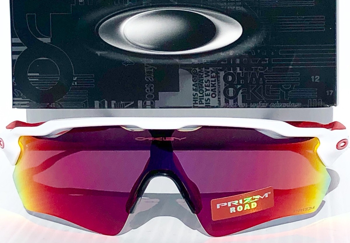 NEW* Oakley RADAR EV PATH White Red Bike w PRIZM ROAD NEW* Oakley RADAR EV PATH White Red Bike w PRIZM ROAD