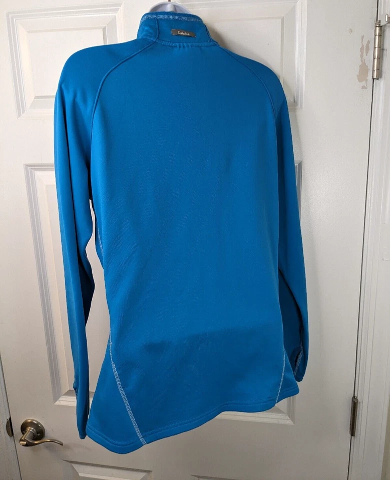 Cabela's, Pullover Mujer 1/4 Cremallera, Azul, Talla M Foto 2 de 3