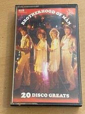 BROTHERHOOD OF MAN 20 DISCO GREATS. CASSETTE TAPE 1981