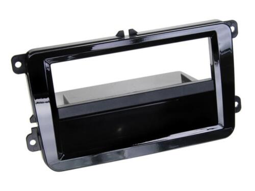for VW Passat CC car radio bezel installation frame 1-DIN piano paint black - Picture 1 of 1