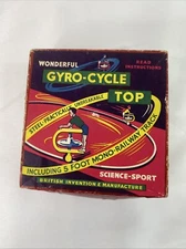 Vintage Wonderful Gyro-cycle Top British Invention & Manufacture Collectors