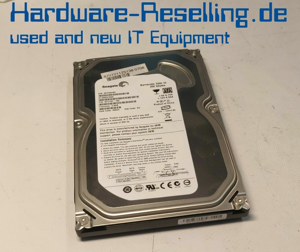 Disque Dur HDD 1 To 3,5 Ordinateur Fixe Bureau Seagate Barracuda