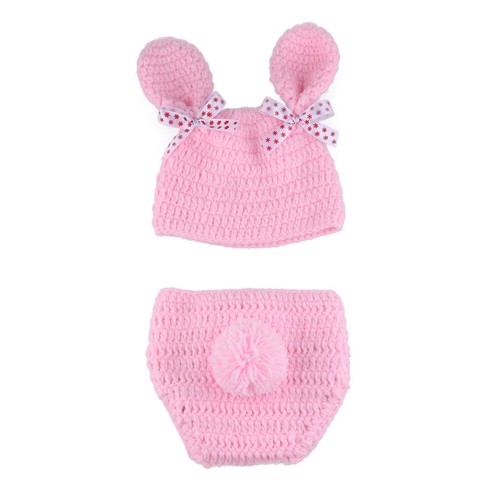 Easter Rabbit Newborn Baby Boy Girl Knit Crochet Costume Photo Prop Outfit Set - Picture 53 of 65