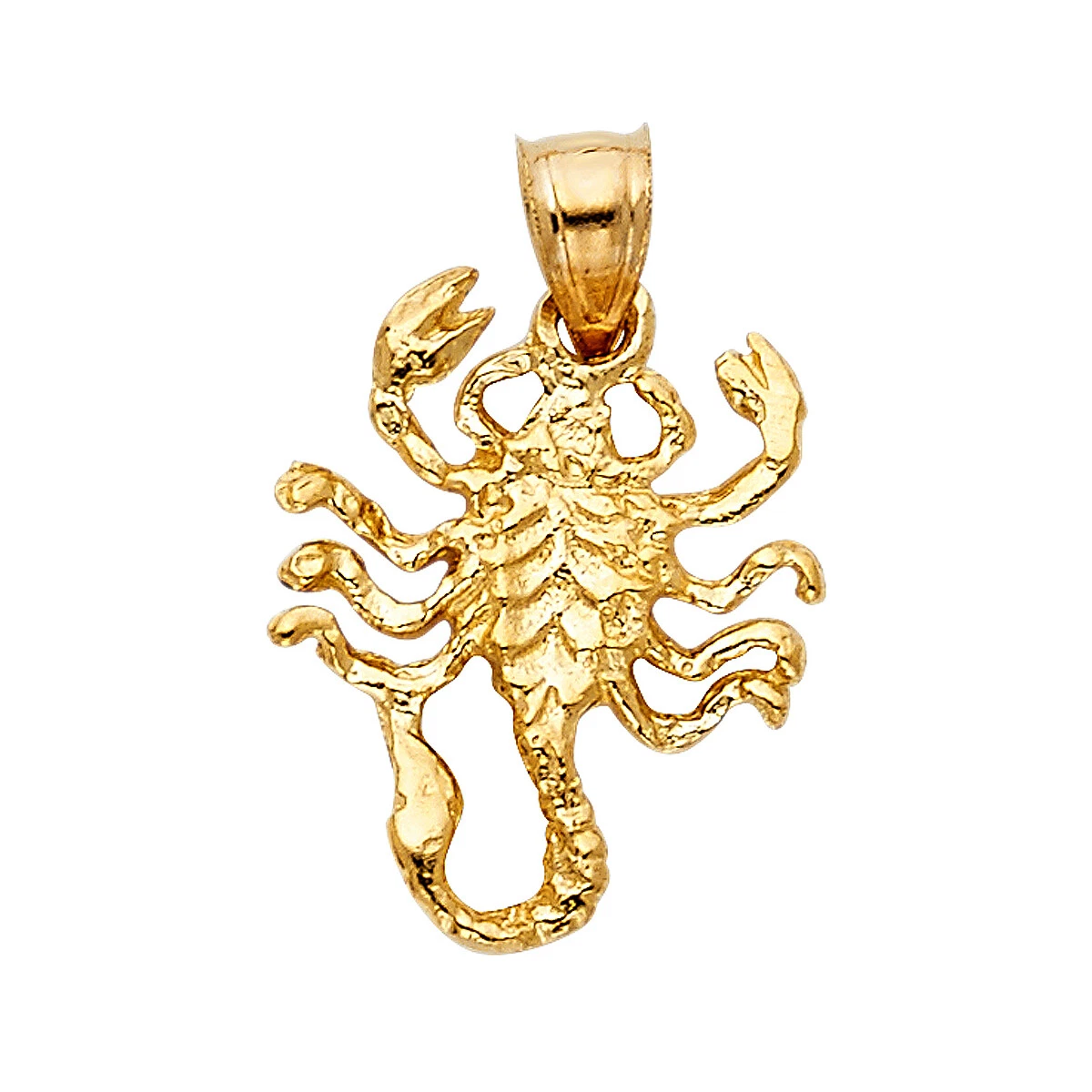 14k gold cheap scorpion pendant