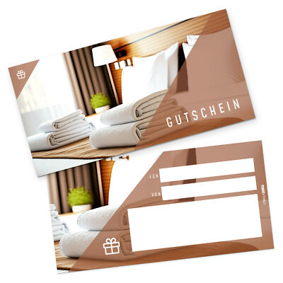 itenga Geschenk Gutschein Hotel Übernachtung Postkarte zum Ausfüllen Karte neu