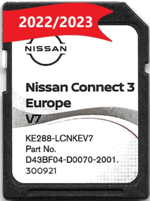 NISSAN CONNECT 3 V7 LCN3 SD KARTE 2022/2023 EUROPA
