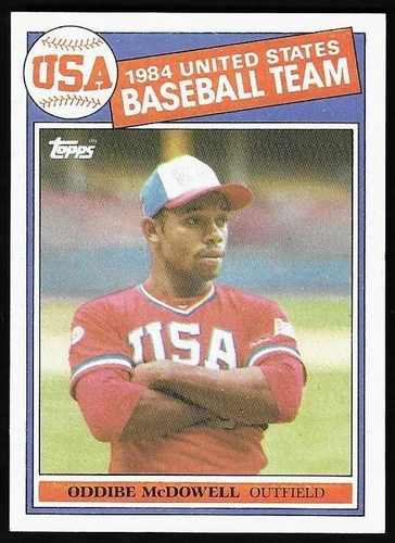 1985 TOPPS #400 ODDIBE McDOWELL 84 USA BASEBALL TEAM