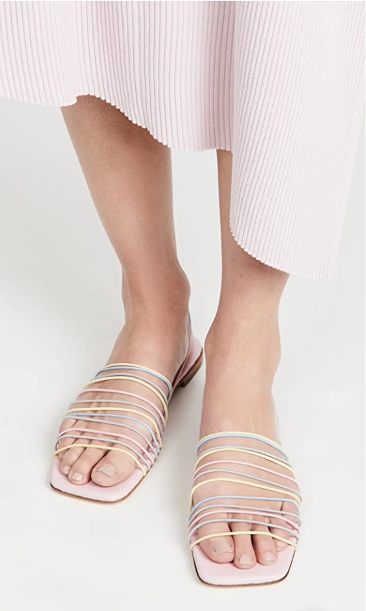 SLEEPER Macaroni Sandals in Pastel Pink, $220 NEW, 40, US 10, Revolve