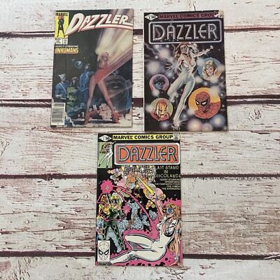 Dazzler #32 Inhumans 1984 Dazzler #1 1979 #2 1981 Lot of 3